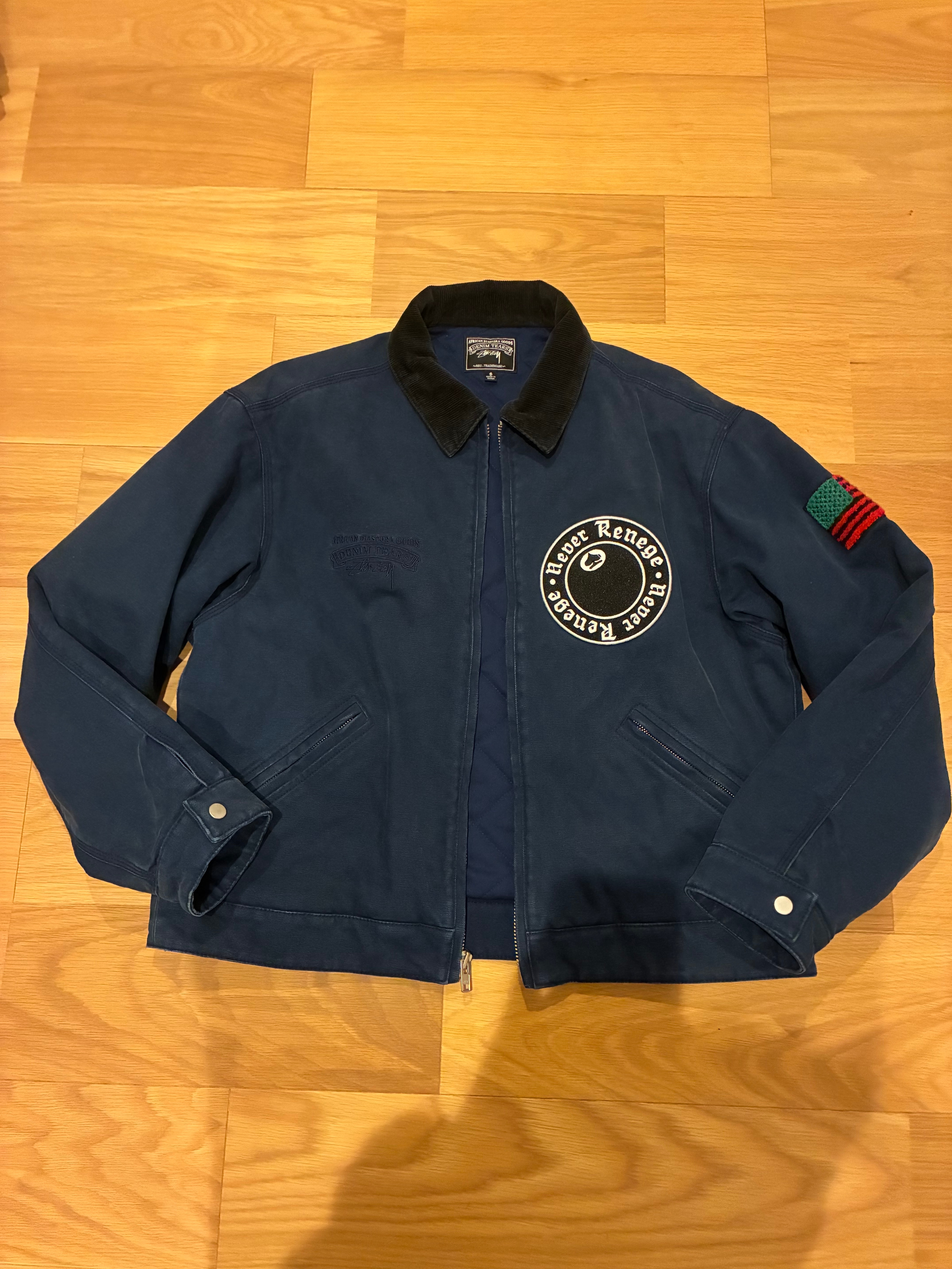 Stussy x Denim Tears Canvas Jacket "Blue"