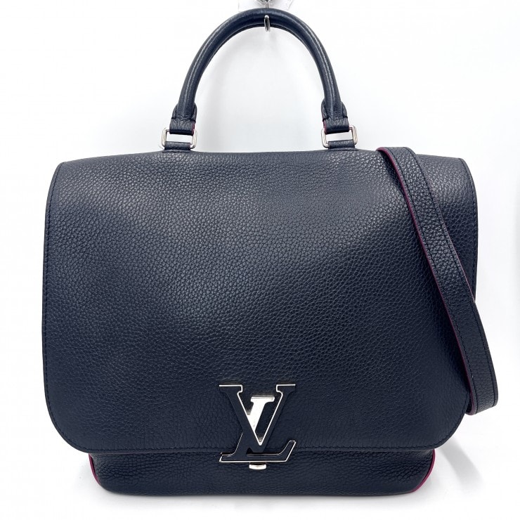 LOUIS VUITTON(ルイヴィトン)ヴォルタ 2WAYハンドバッグ ショルダーバッグ トリヨンレザー ネイビー シルバー金具 M50251【中古】