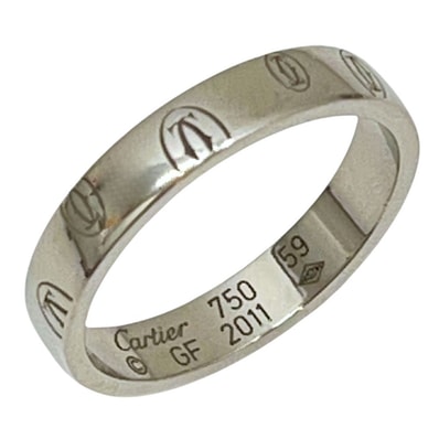 CARTIER カルティエ 750 WG ホワイトゴールド ハッピーバースデーリング サイズ59=19号 重量5.8g 40511