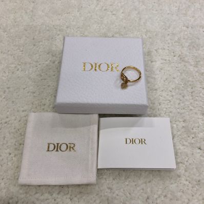 Dior CD Logo Heart Ring "Gold"
