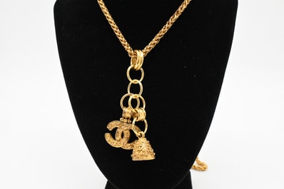 シャネル ヴィンテージ ネックレス CC ベル 95A