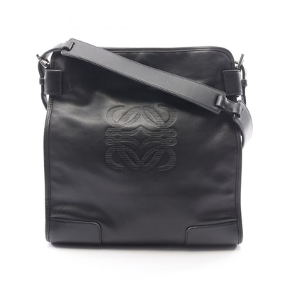 ロエベ LOEWE アナグラム ショルダーバッグ バッグ レザー レディース ブラック系 【中古】