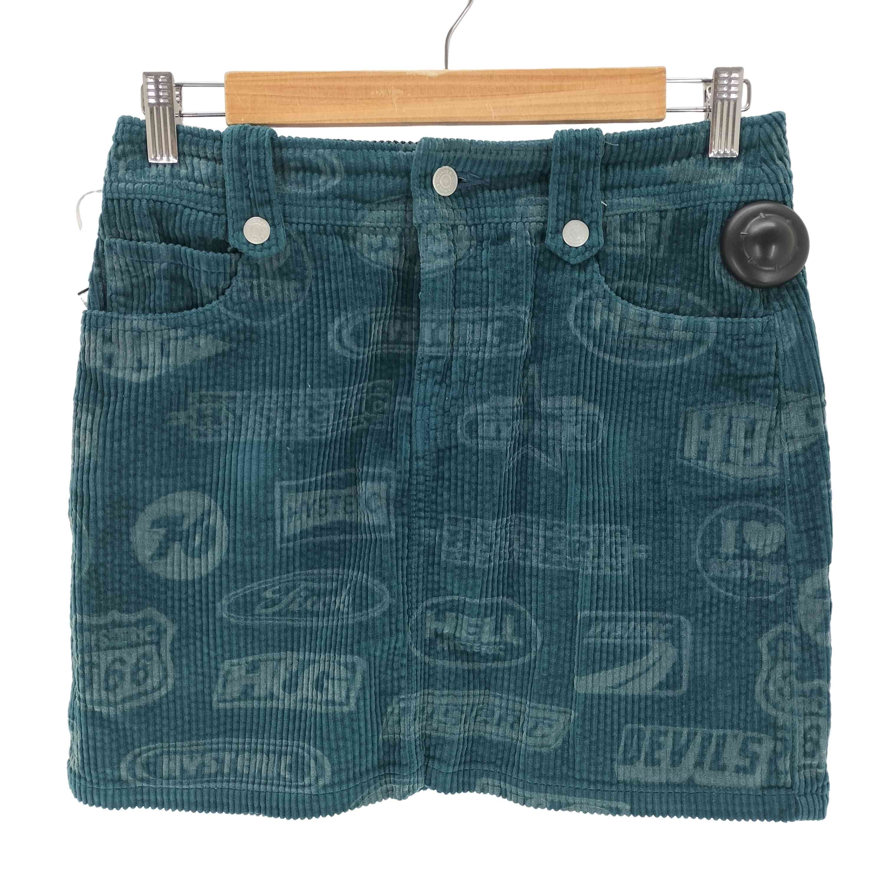 MOTOR CITY FEVER柄 ローライズミニスカート【1136551110482】