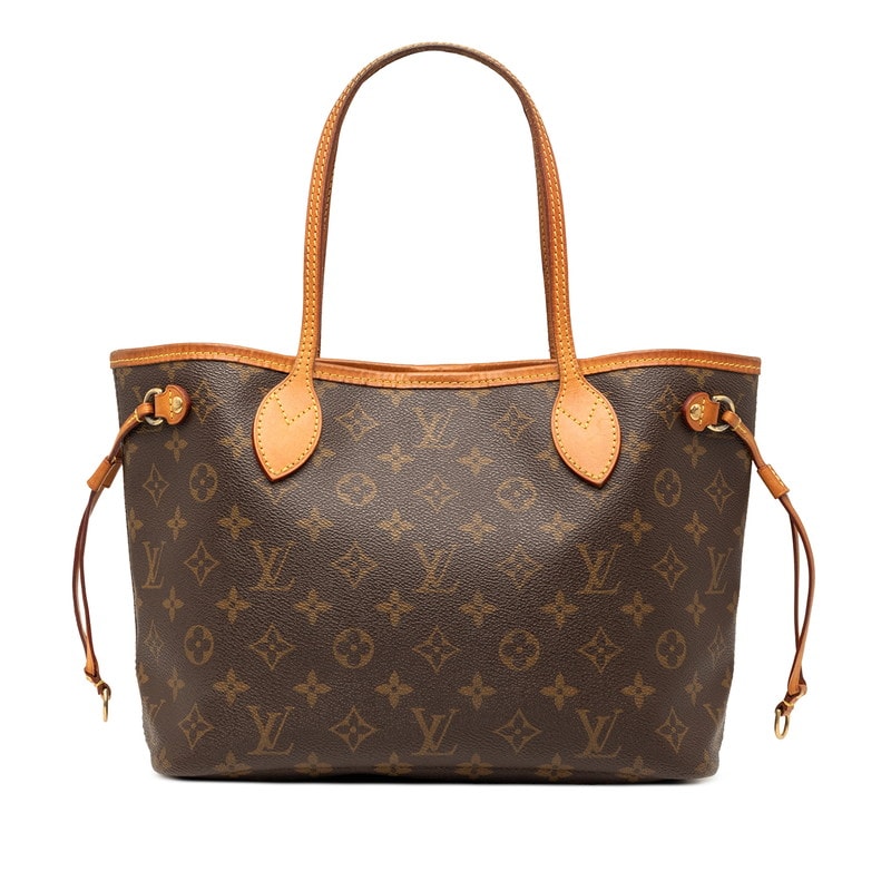 ルイ ヴィトン モノグラム ネヴァーフルPM ハンドバッグ トートバッグ M40155 ブラウン PVC レザー レディース LOUIS VUITTON 【中古】