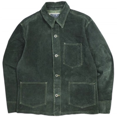 RRL ダブルアールエル インディゴ ラフアウトスエードジャケット 782962489001 M Indigo 革ジャン Double RL レザージャケット 定価418,000円 アウター g27038