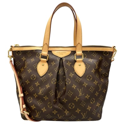 美品 LOUIS VUITTON ルイ・ヴィトン パレルモPM M40145 ハンドバッグ モノグラムキャンバス ブラウン レディース 2way【中古】