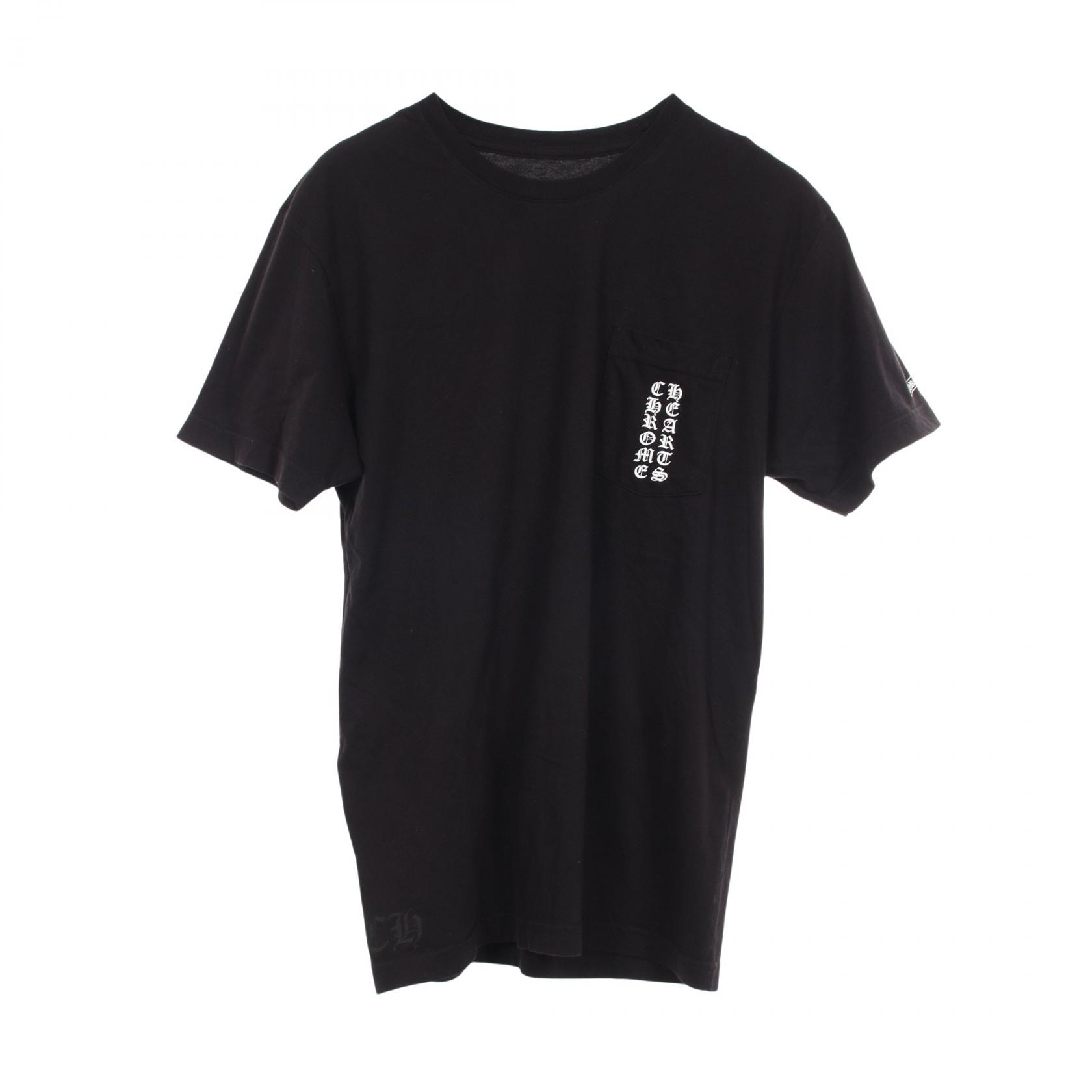 クロムハーツ CHROME HEARTS 大阪限定 バックロゴ 半袖Tシャツ 衣料品 トップス コットン メンズ ブラック系 【中古】