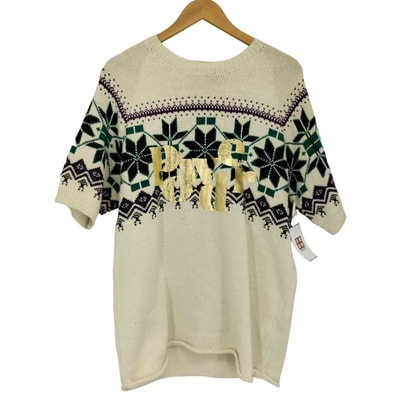 KNIT T-SHIRT ショートスリーブニット【1138817757141】