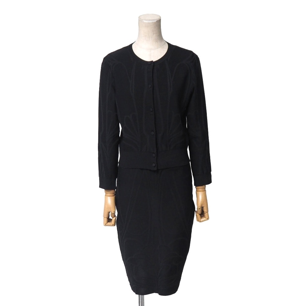 GUCCI グッチ スカートスーツ サイズS ニット カーディガン タイトスカート ブランド古着【中古】20260408/RA8622