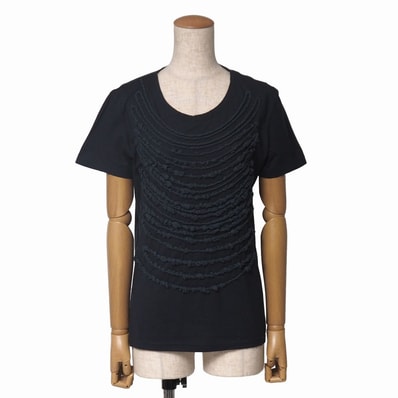 HaaT ISSEY MIYAKE ハート イッセイミヤケ 半袖Tシャツ サイズ2 フリル クルーネック ブランド古着【中古】20261009/RB1264