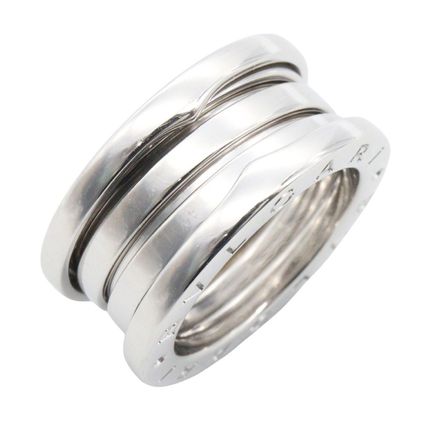 ブルガリ BVLGARI B-zero1 ビーゼロワン リング 3バンド リング・指輪 ジュエリー K18WG(ホワイトゴールド) メンズ レディース シルバー系 346583 【中古】