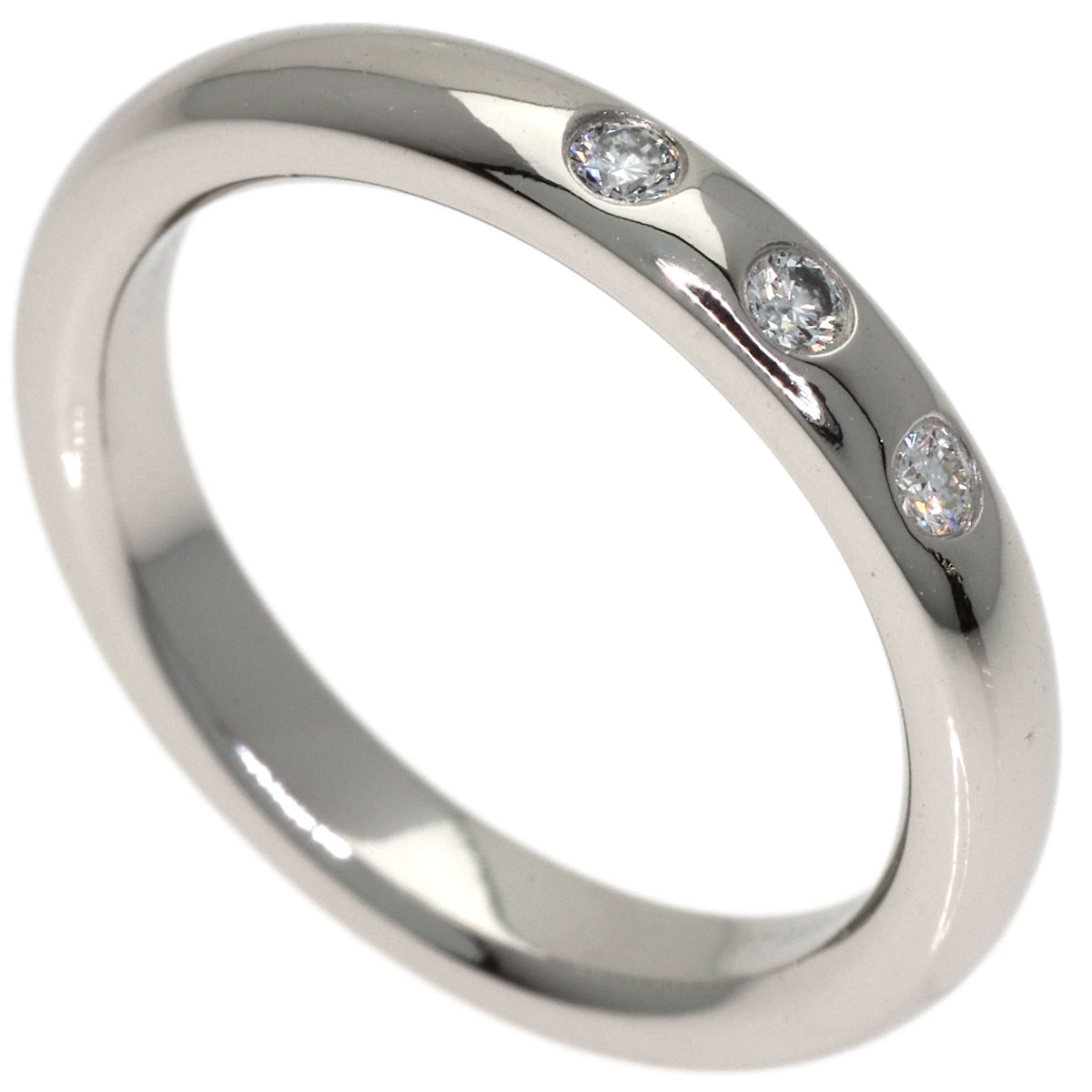 TIFFANY&Co. ティファニー ウェディング 3P ダイヤモンド リング・指輪 PT950 レディース [中古]