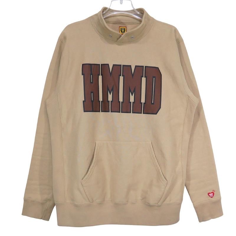 HUMAN MADE ヒューマン メイド HMMD STAND COLLAR SWEATSHIRT スタンドカラー スウェットシャツ ベージュ トップス トレーナー サイズL