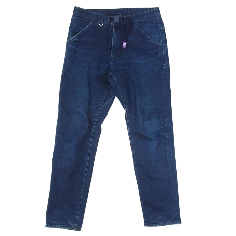 THE NORTH FACE ノースフェイス デニムパンツ NT5768N PURPLE LABEL パープル レーベル WEBBING BELT DENIM PANTS デニム パンツ インディゴブルー系 30【中古】