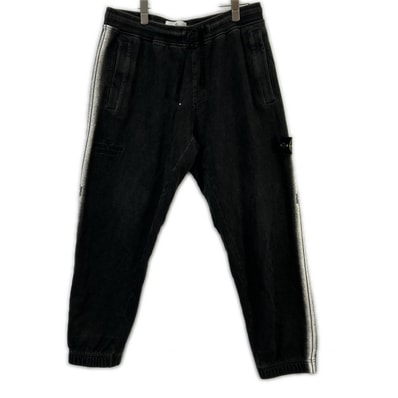 ストーンアイランド 【×SUPREME】22SS 7625602S2 ブラック Stripe Sweatpant M