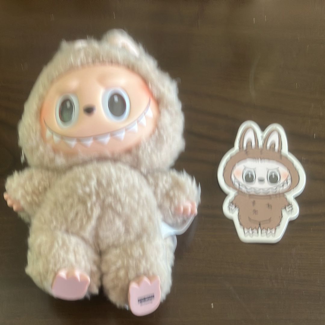 POP MART THE MONSTERS (LABUBU) Exciting Macaron Plush Series TOFFEE