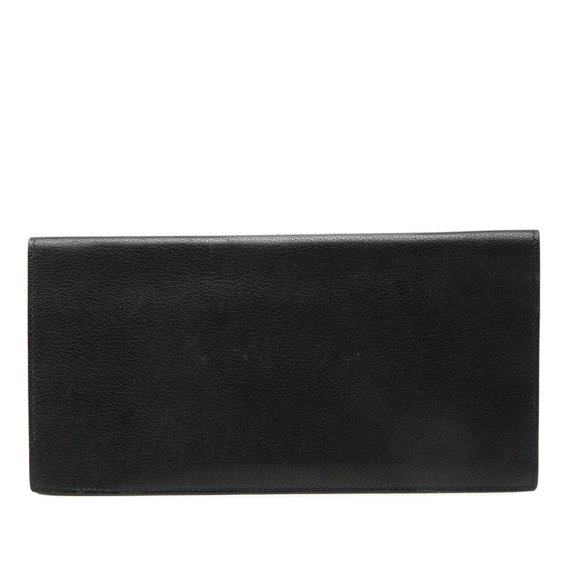 エルメス 札入れ ブラック レザー メンズ HERMES 【中古】
