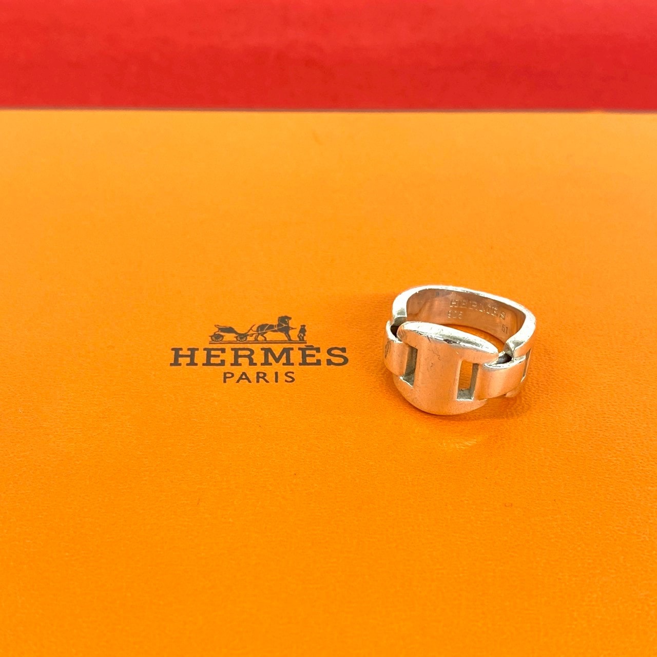 HERMES エルメス カシオペア リング シルバー925 リング・指輪 9.5号 シルバー
 71580