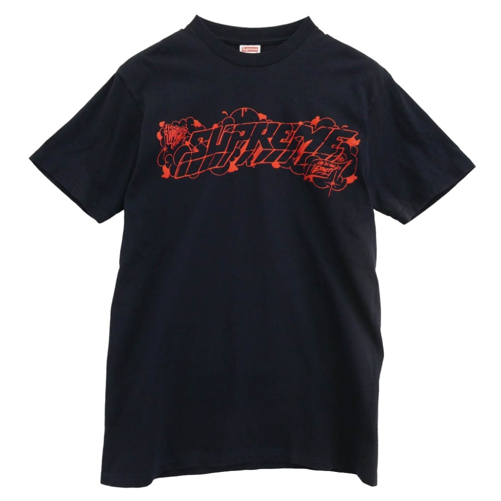 Supreme シュプリーム Tシャツ 03SS WORLD CLASS LIVE IN FULL EFFECT 半タグ付き ワールド クラス ライブ フル エフェクト 半袖 Tシャツ ネイビー系 M【中古】