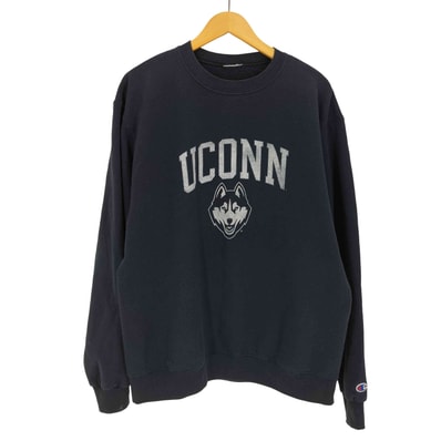 UCONN カレッジロゴ 目なし クルーネックスウェット【1143381390830】