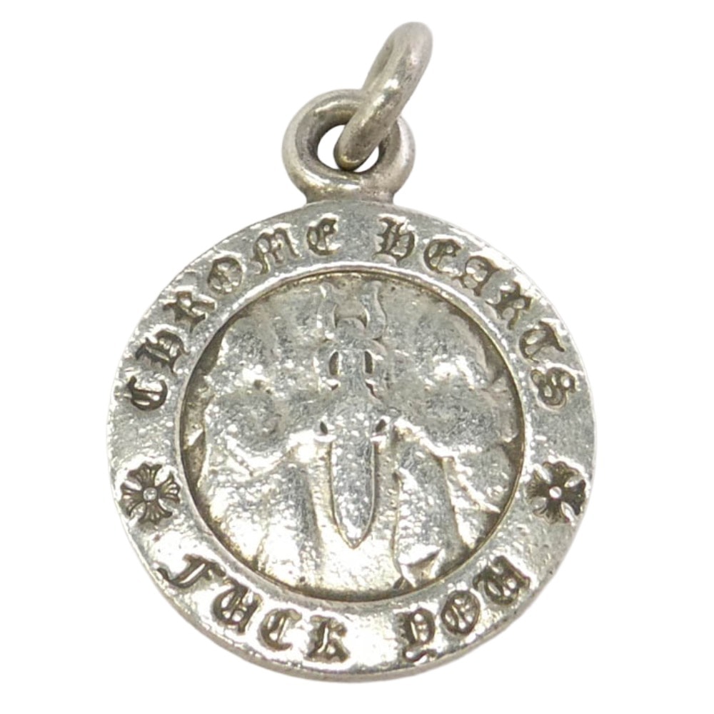 CHROME HEARTS クロムハーツ(原本無) CHRM ANGL MDL エンジェルメダルチャーム V1 ペンダントトップ シルバー系【中古】