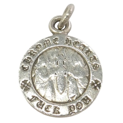 CHROME HEARTS クロムハーツ(原本無) CHRM ANGL MDL エンジェルメダルチャーム V1 ペンダントトップ シルバー系【中古】