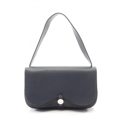エルメス HERMES サックコロラドPM ショルダーバッグ バッグ レザー キャンバス トワルオフィシエ / リエージュ トワルオフィシエ ブルーインディゴ □I刻印(2005年製造) レディース ネイビー系 044790CK 【中古】