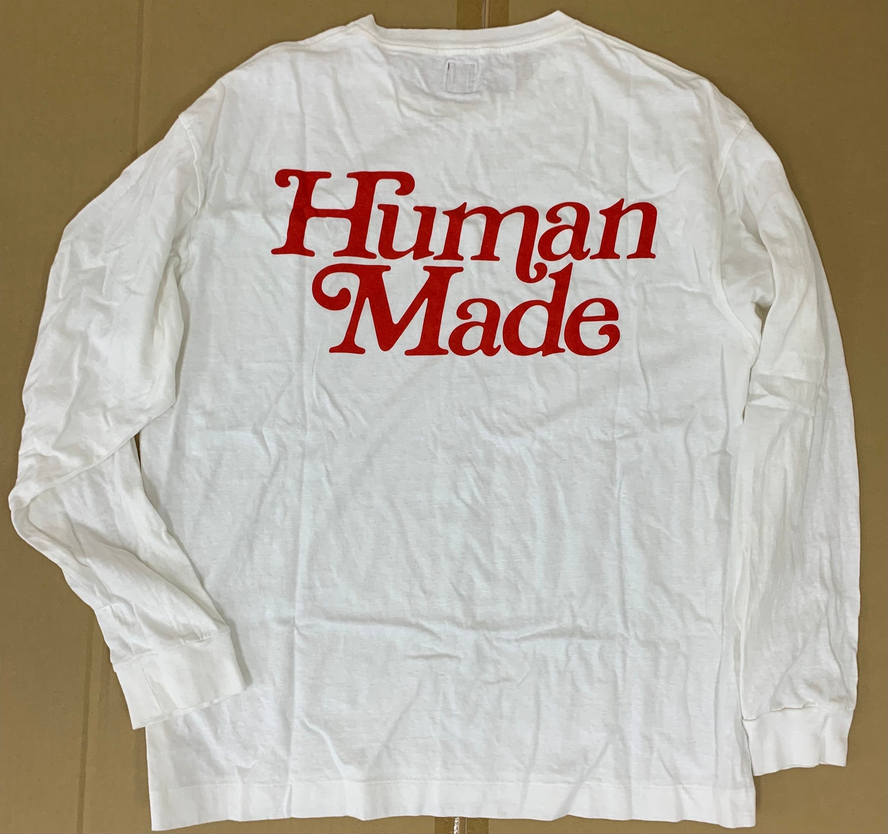 HUMAN MADE Girls Don ’t Cry Long sleeve tops "White" / VERDY