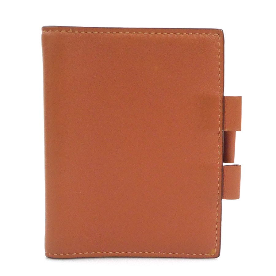 エルメス HERMES 手帳カバー アジェンダ ミニ レザー ロージー ユニセックス【中古】 h32627a