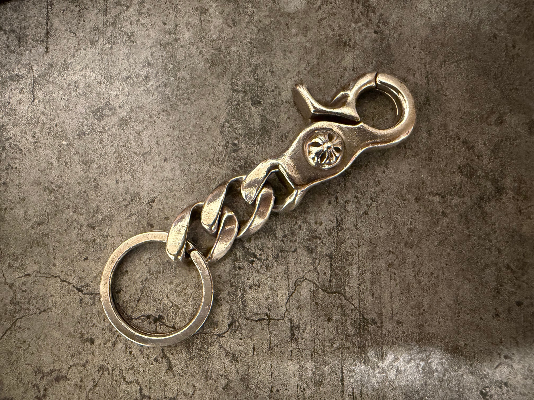Chrome Hearts Key Ring Classic Link Short / Dagger "Silver"