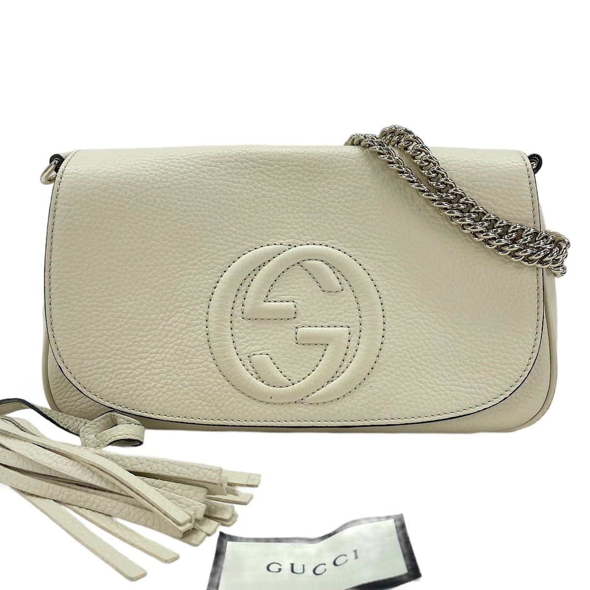 グッチ GUCCI レザー ソーホー ショルダーバッグ【中古】
