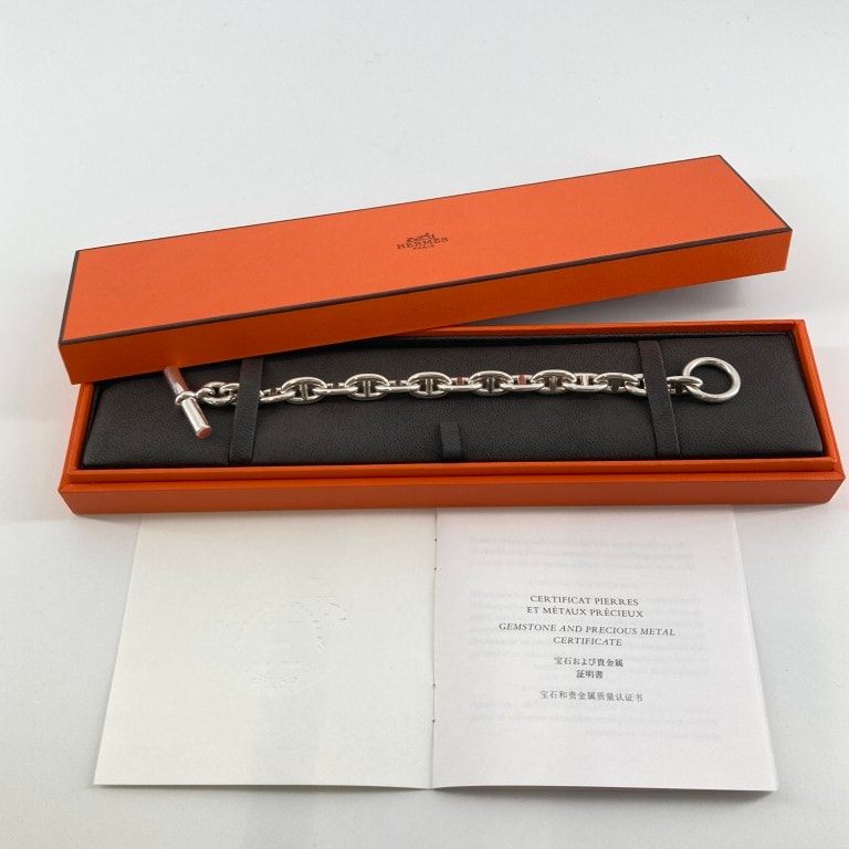 HERMES(エルメス) シェーヌダンクル MM 15コマ Ag925 ブレスレット シルバー