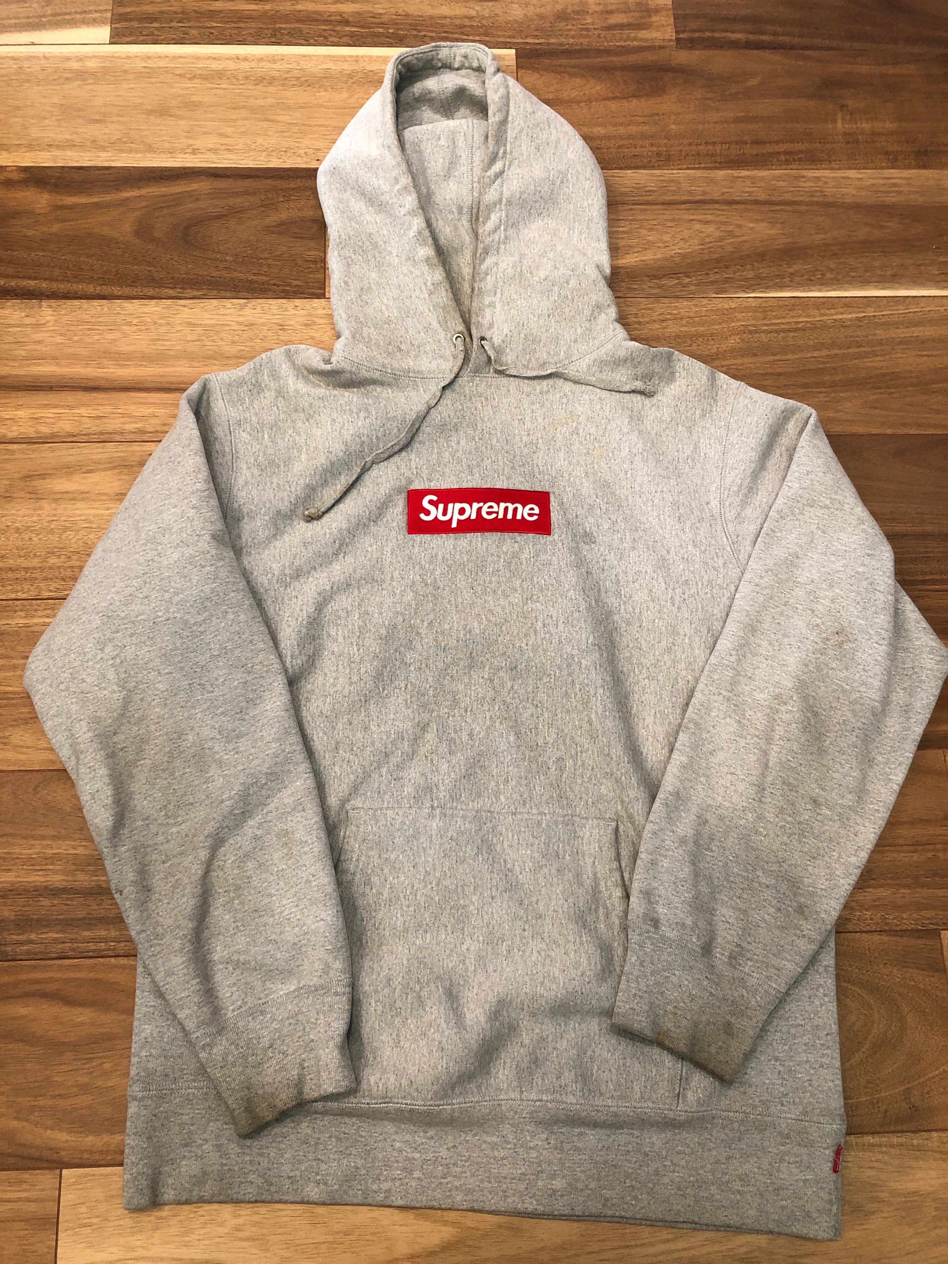 Supreme Box Logo Hooded Sweatshirt "Heather Grey" (16FW)