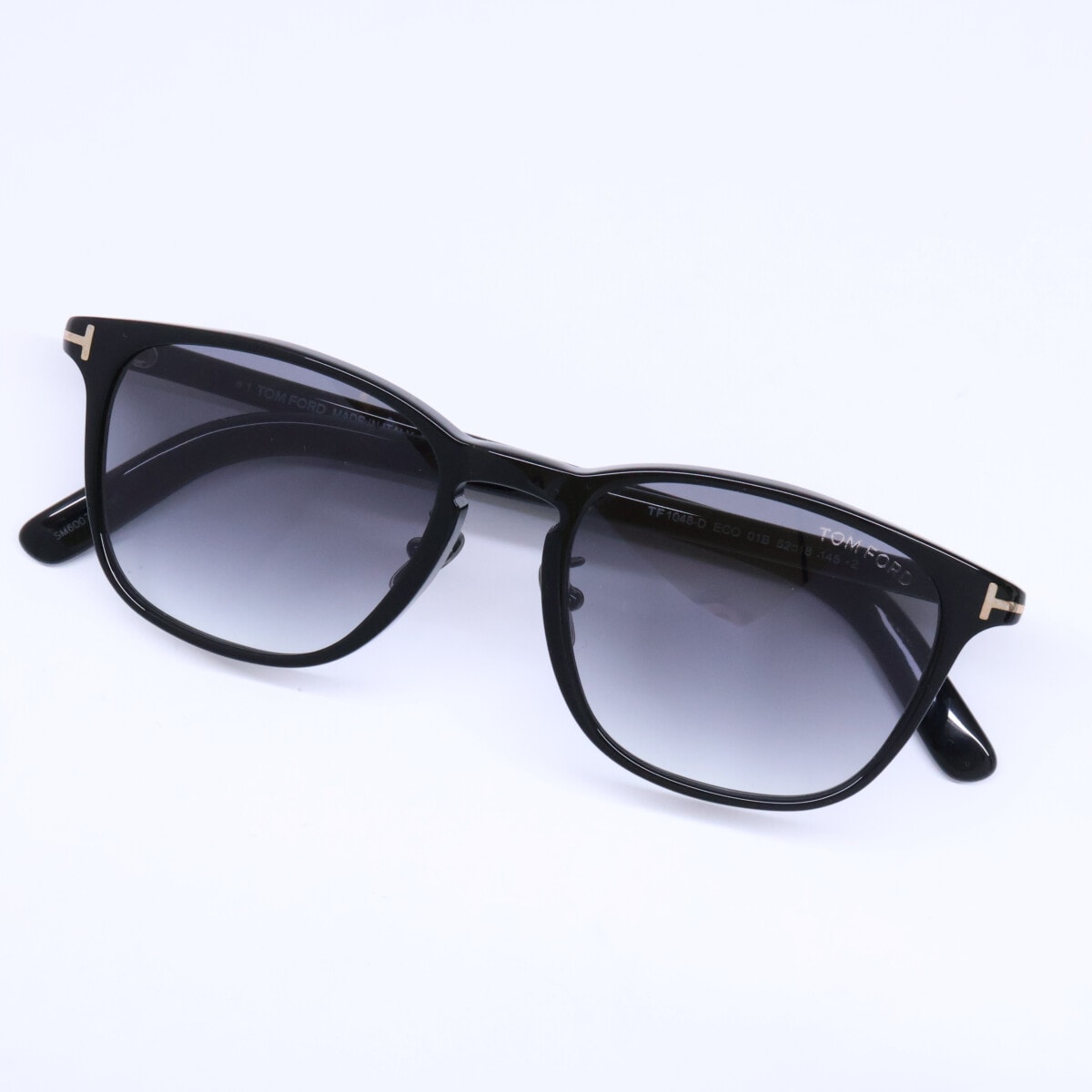 トムフォード 【美品】TF1048-D ECO 01B ｳｪﾘﾝﾄﾝｼｪｲﾌﾟ 52□18 145
