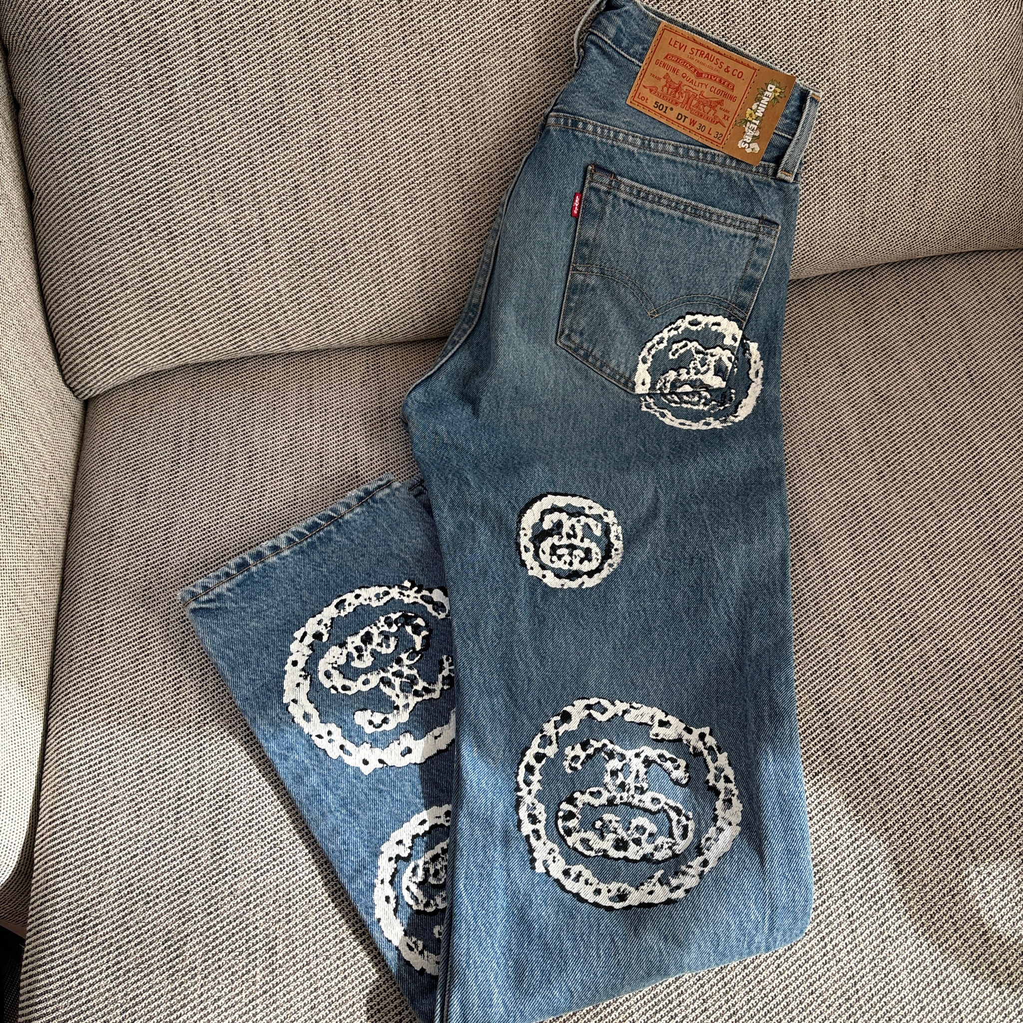 Stussy & Denim Tears 501 Jean "Light Indigo"