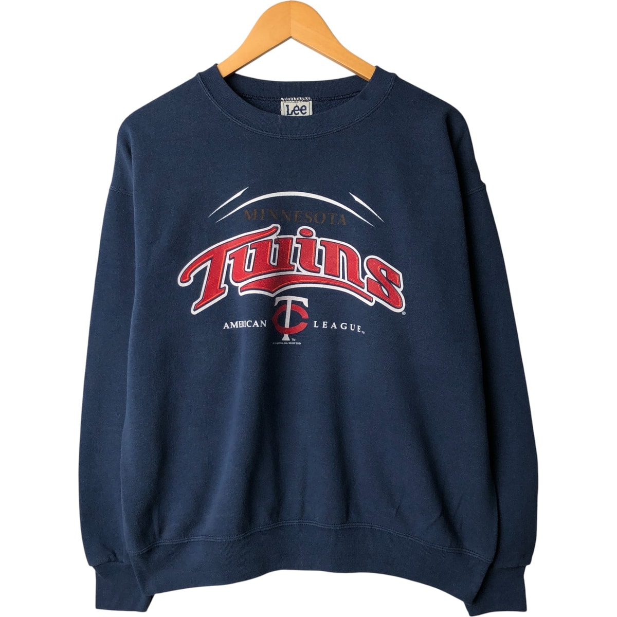 古着 90~00年代 リー Lee SPORT MLB MINNESOTA TWINS ミネソタツインズ プリントスウェットシャツ トレーナー メンズM相当 ヴィンテージ/eaa585500