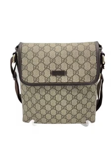 GUCCI GG Supreme Shoulder Bag "Beige"