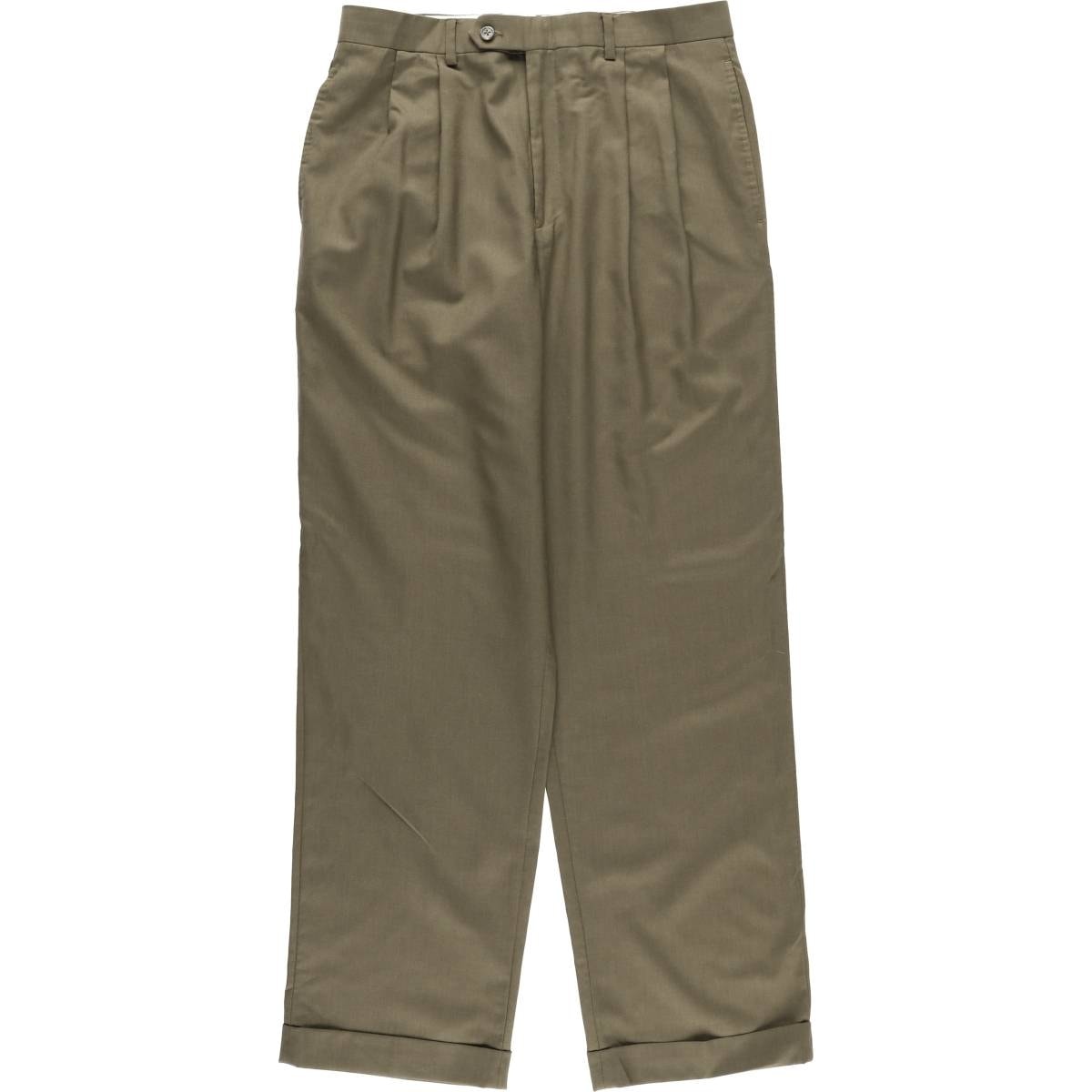 古着 ラルフローレン Ralph Lauren LAUREN ローレン TOTAL COMFORT ツータック ウールパンツ スラックス メンズw32相当/eaa611858