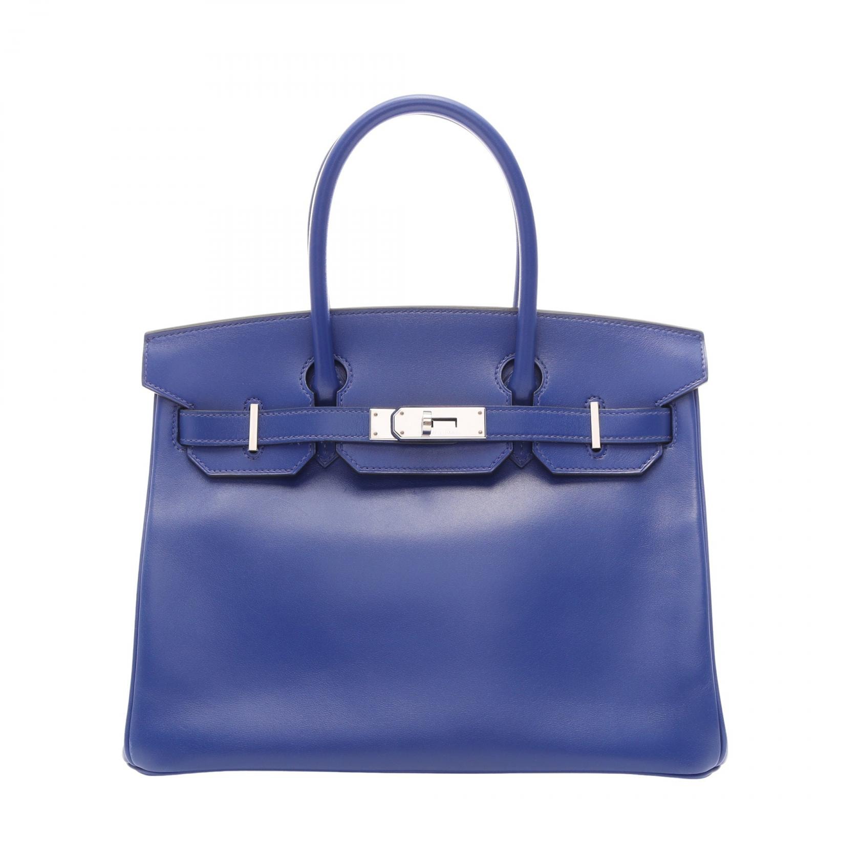 エルメス HERMES バーキン30 ハンドバッグ バッグ レザー タデラクト ブルーエレクトリック D刻印(2019年製造) レディース ブルー系 【中古】