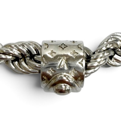 Louis Vuitton LV Rope Necklace "Silver"