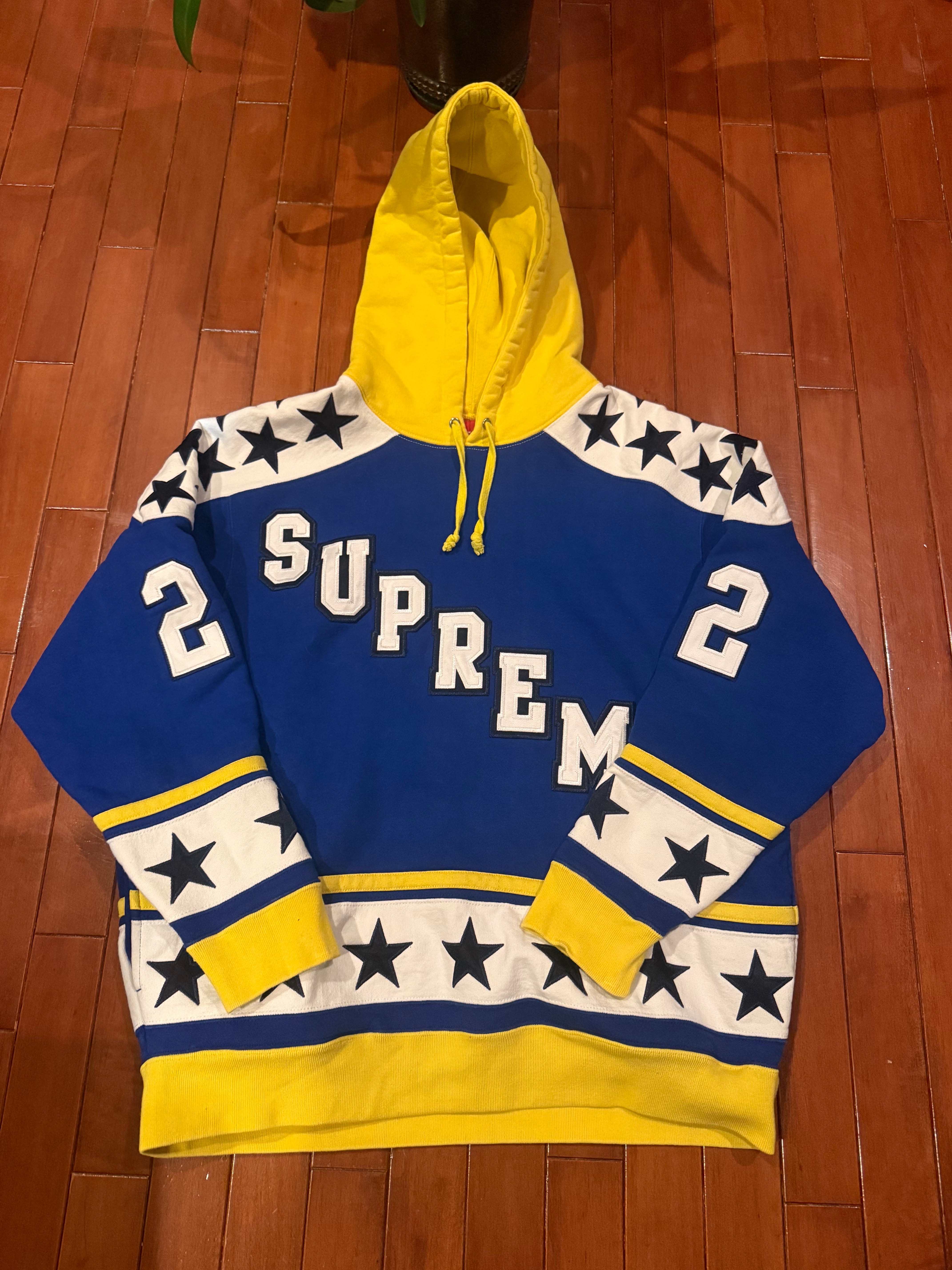 Supreme Hockey Hooded Sweatshirt "Royal"