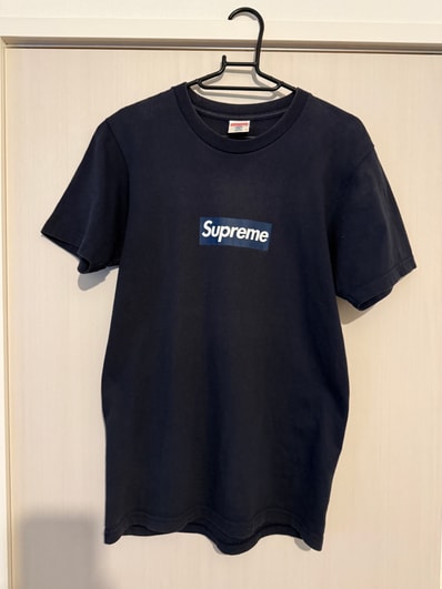 Supreme New York Yankees Box Logo Tee "Navy"