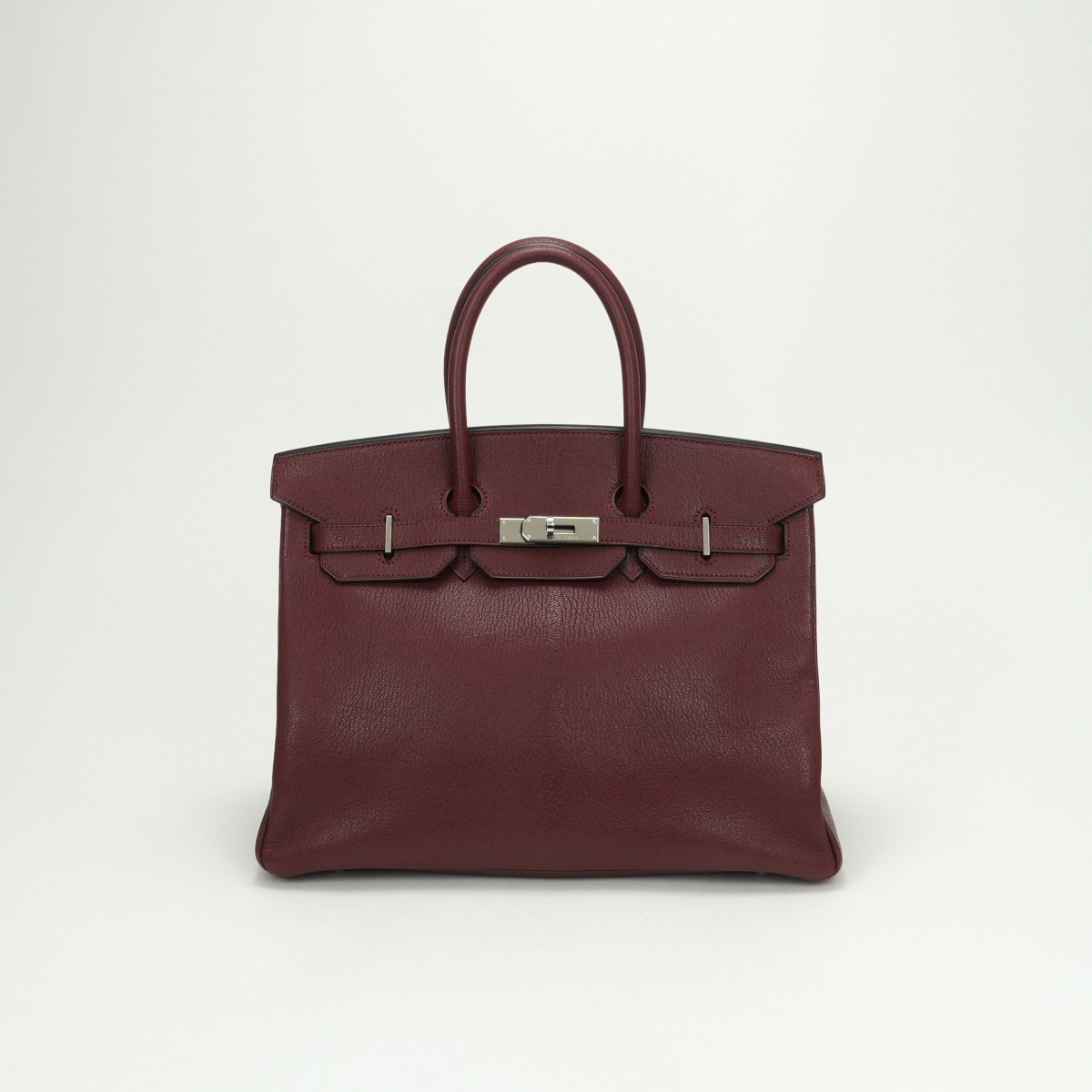 エルメス HERMES バーキン35 バーキン 35 シェーブル シェブルミゾル シェーブルコロマンデル バッグ トートバッグ コロマンデル ルージュアッシュ Rouge H レッド 赤 シルバー金具 ハンドバッグ