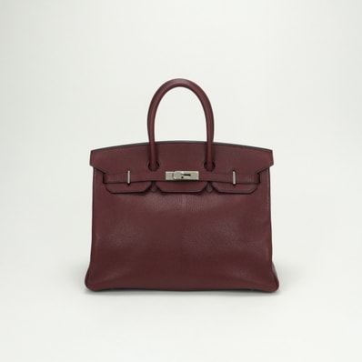 エルメス HERMES バーキン35 バーキン 35 シェーブル シェブルミゾル シェーブルコロマンデル バッグ トートバッグ コロマンデル ルージュアッシュ Rouge H レッド 赤 シルバー金具 ハンドバッグ