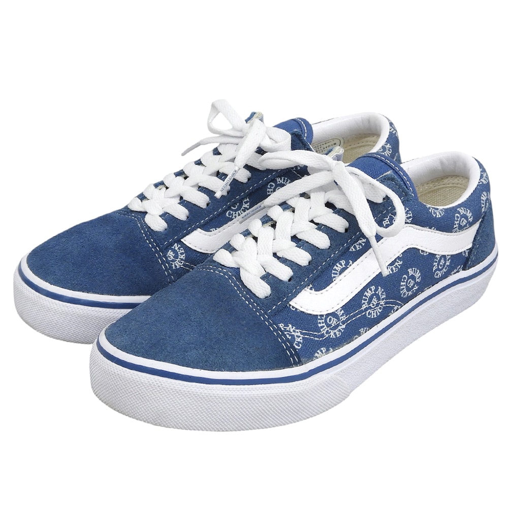 バンズ 美品 BUMP OF CHICKEN OLD SKOOL スニーカー シューズ レディース ブルー 24cm 6(US)