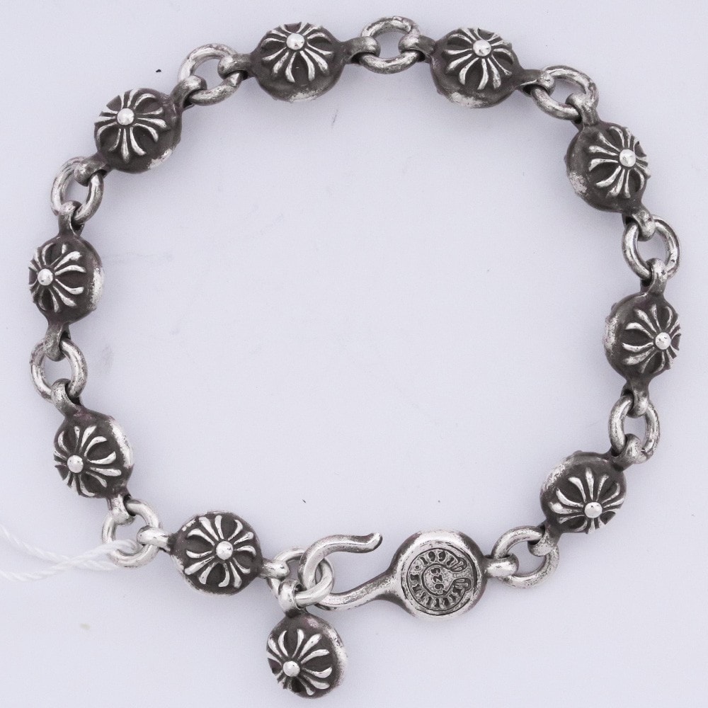 Chrome Hearts Cross Ball Bracelet #2 "Silver"