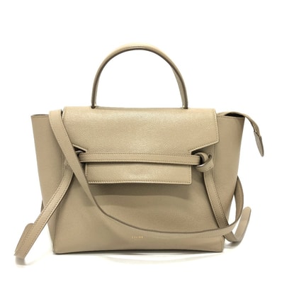 セリーヌ CELINE ベルトバッグ 189153 マイクロ 2WAYバッグ ショルダーバッグ 肩掛けバッグ カバン バッグ ハンドバッグ レザー ベージュ