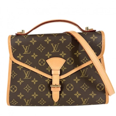 LOUIS VUITTON ルイヴィトン 2WAY 肩掛け 斜め掛け ベルエア ハンドバッグ ショルダーバッグ M51122 モノグラムキャンバス ブラウン 茶 ゴールド金具 レディース【中古品】