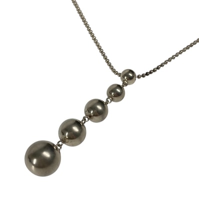 ティファニー TIFFANY&Co. ハードウェアボール 5ボール アクセサリー ネックレス SV925 シルバー