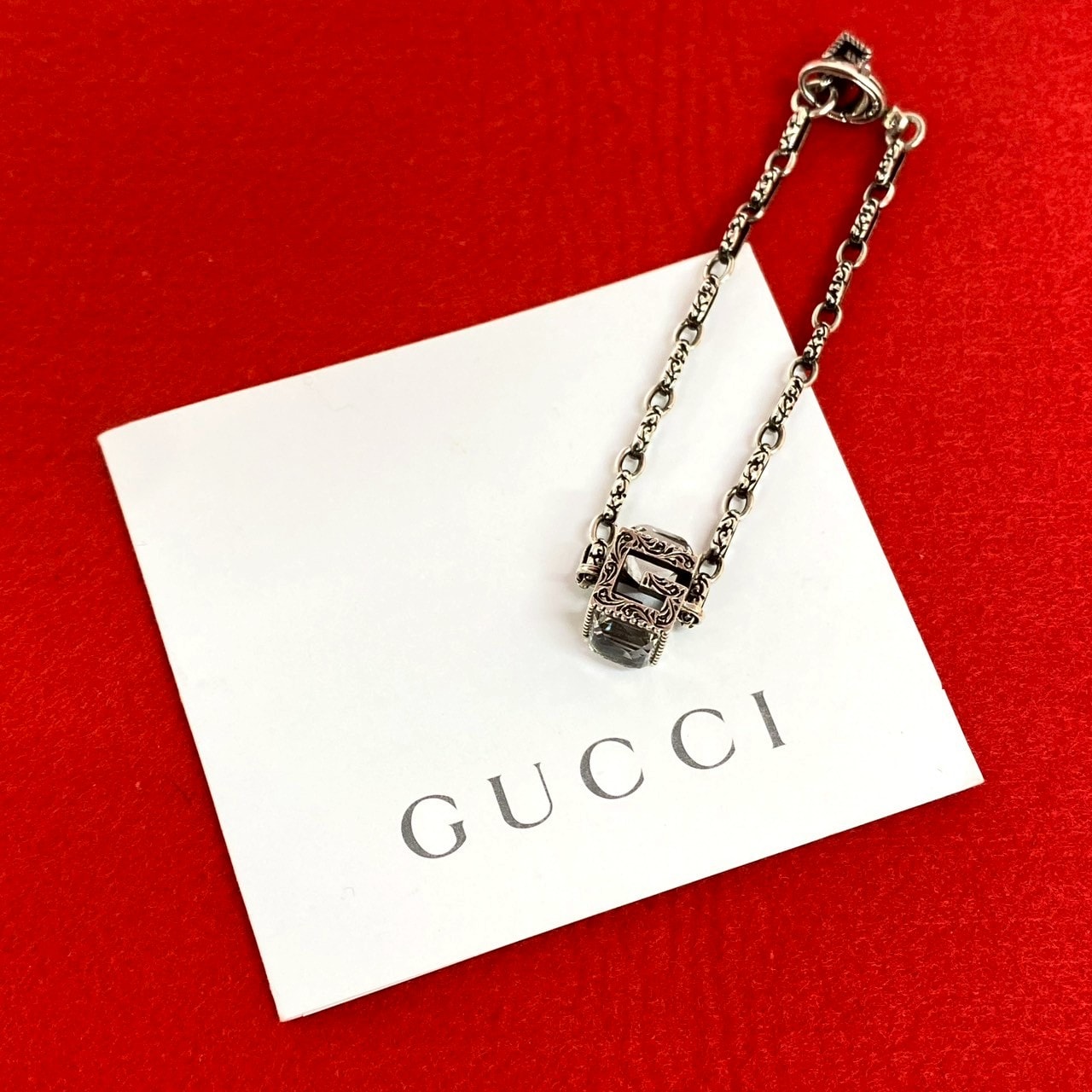 GUCCI グッチ アラベスク Gキューブ スクエア ブレスレット シルバー925 ブレスレット シルバー
 20918